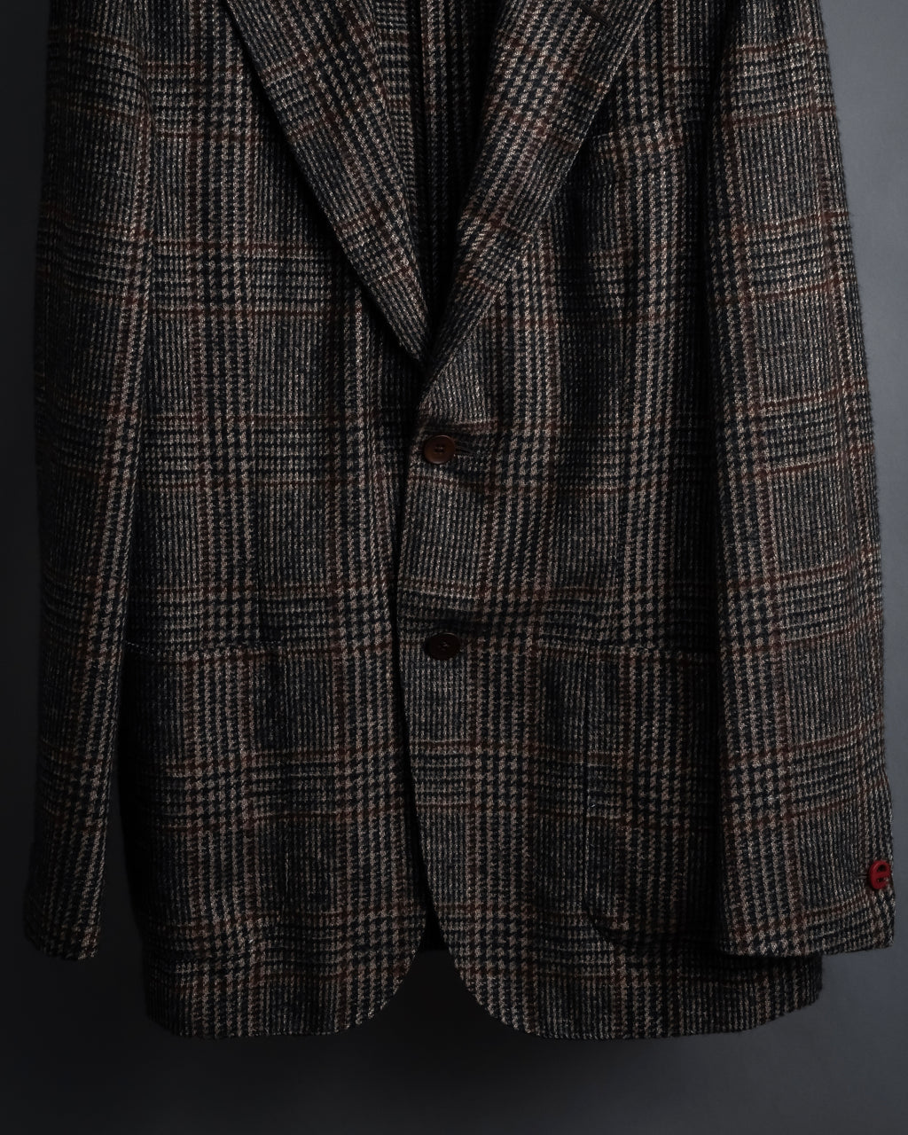 "Ernesto" Glen plaid flannel tailored jacket