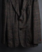 "Ernesto" Glen plaid flannel tailored jacket