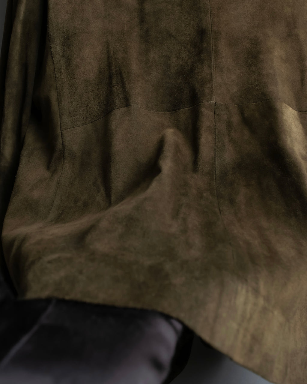 "Christian Dior" Nubuck leather oversized tailored jacket