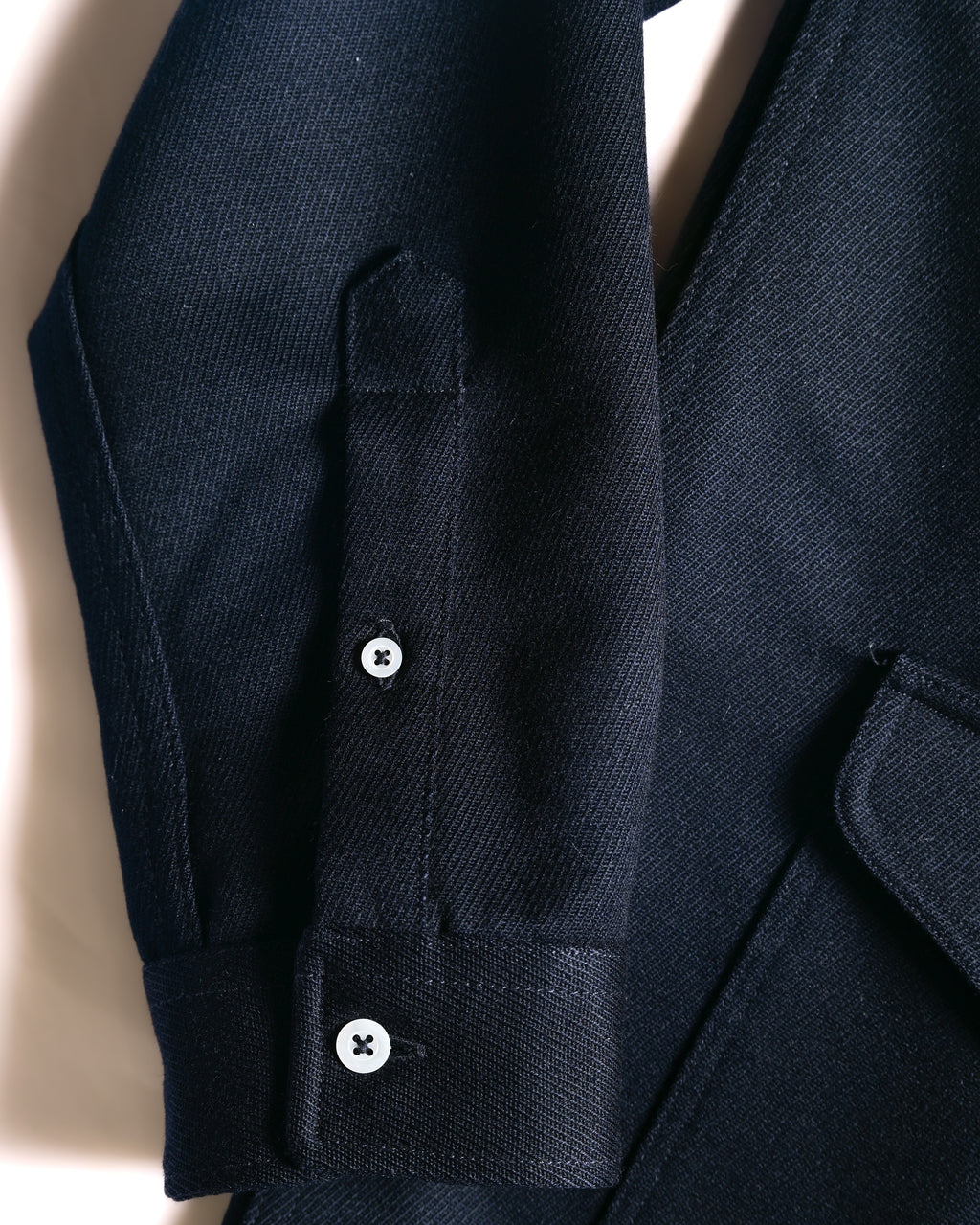 Ami alexandre mattiussi/ Work Detailed 4 Pockets Fly Front Jacket  Navy