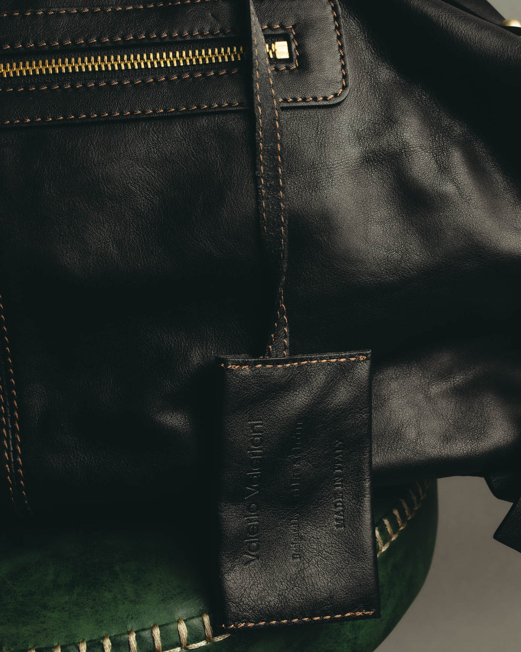 "Valerio Valeriani" 00's-10's Convertible leather Boston bag