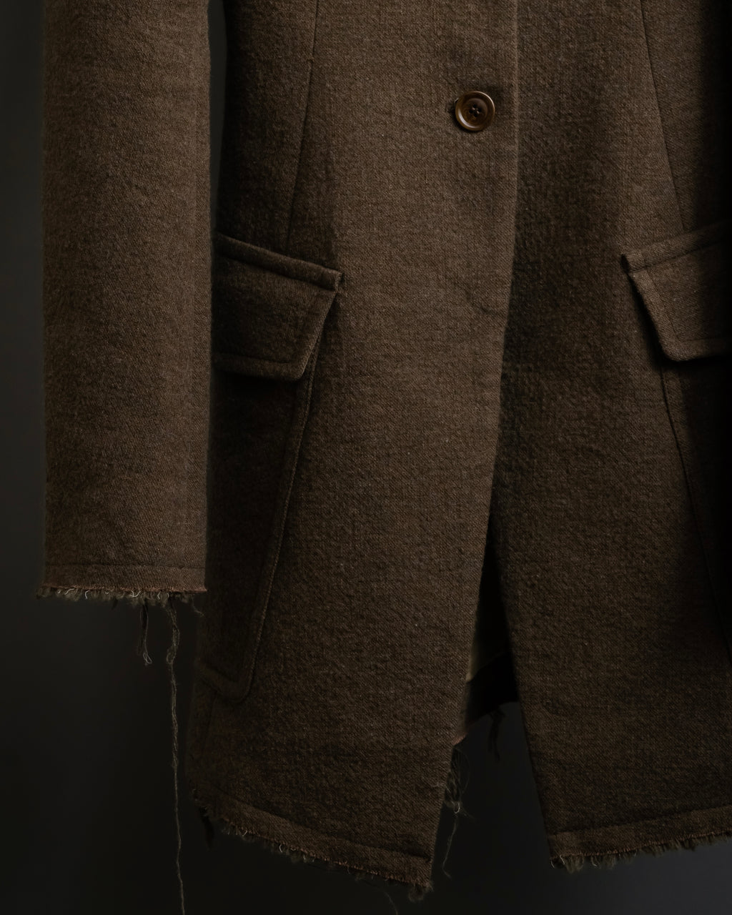 "SPORTSMAX" Carving flap design mid-length coat