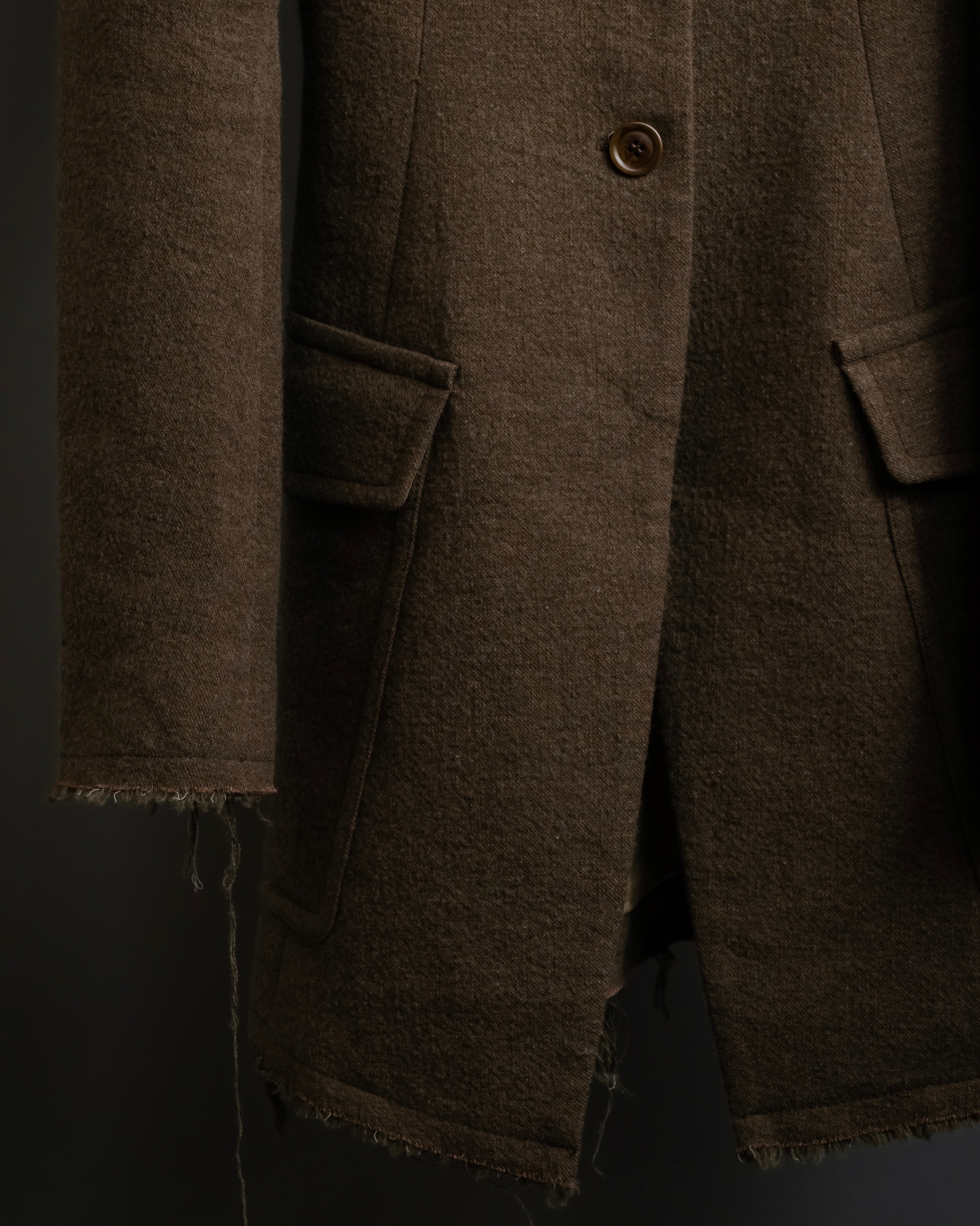 "SPORTSMAX" Carving flap design mid-length coat