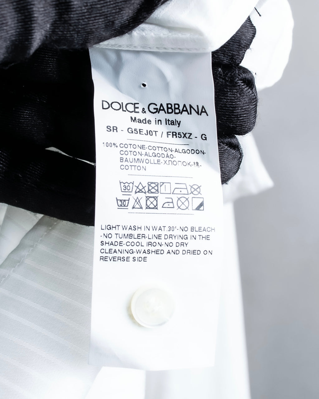 "DOLCE &amp; GABBANA" Shadow stripe pattern oversized shirt