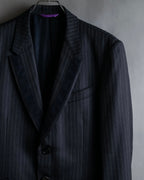 "PAUL SMITH" Satin-switched striped tailored jacket