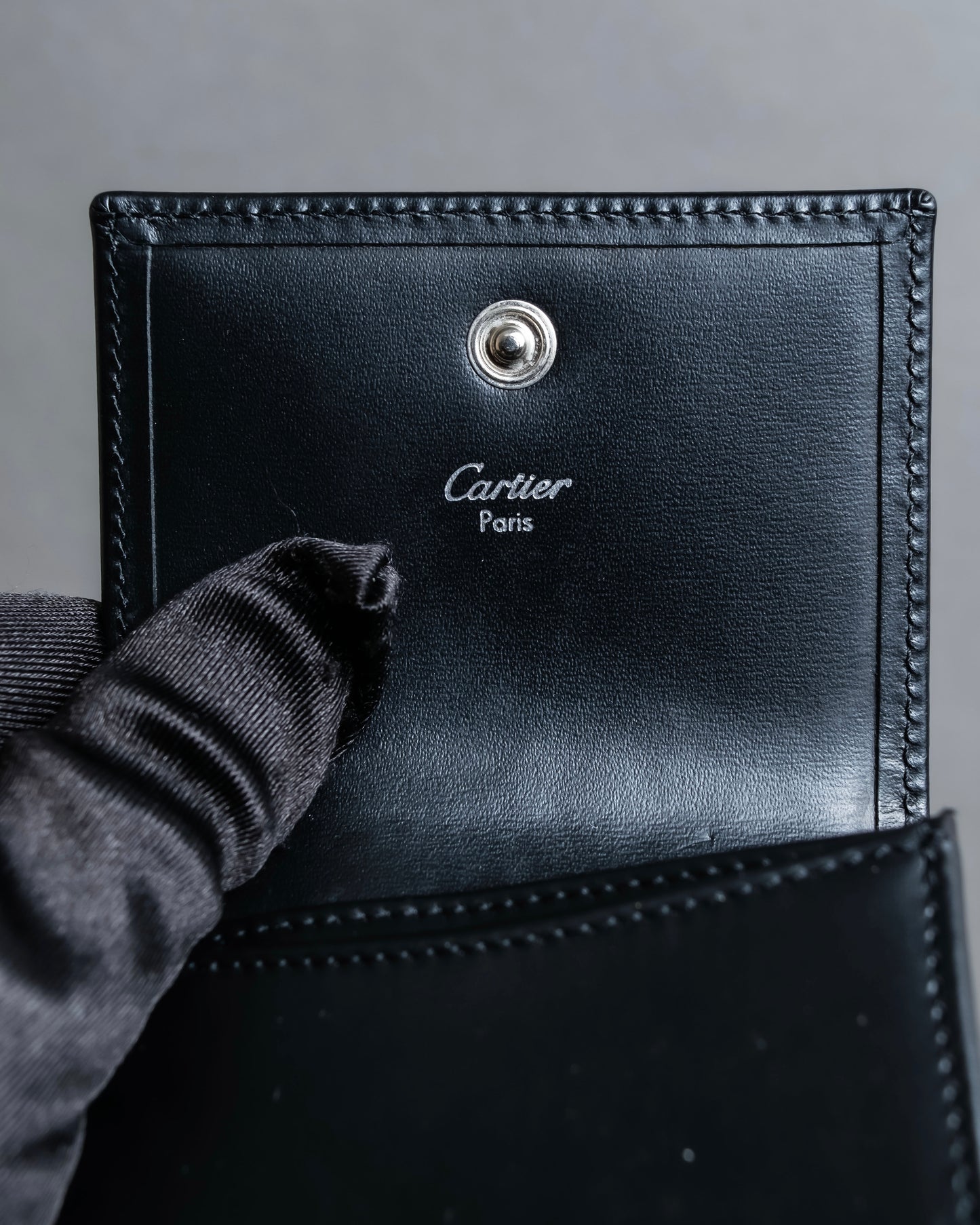 "CARTIER" leather coin case ''pasha de cartier''