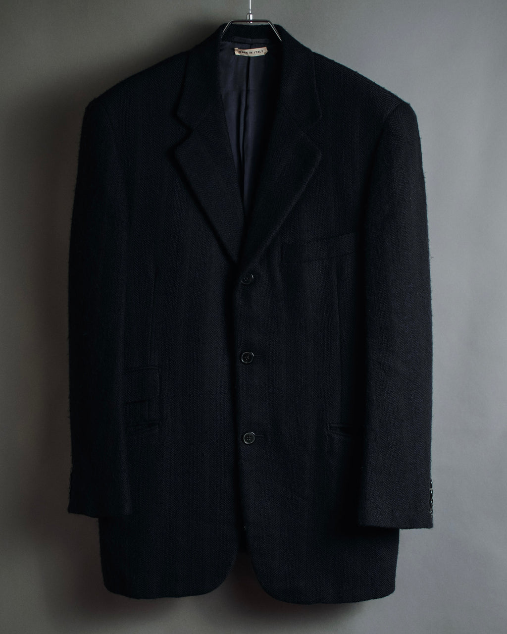 "HERMES" 90’s cashmere blend heritage vip limited tailored jacket
