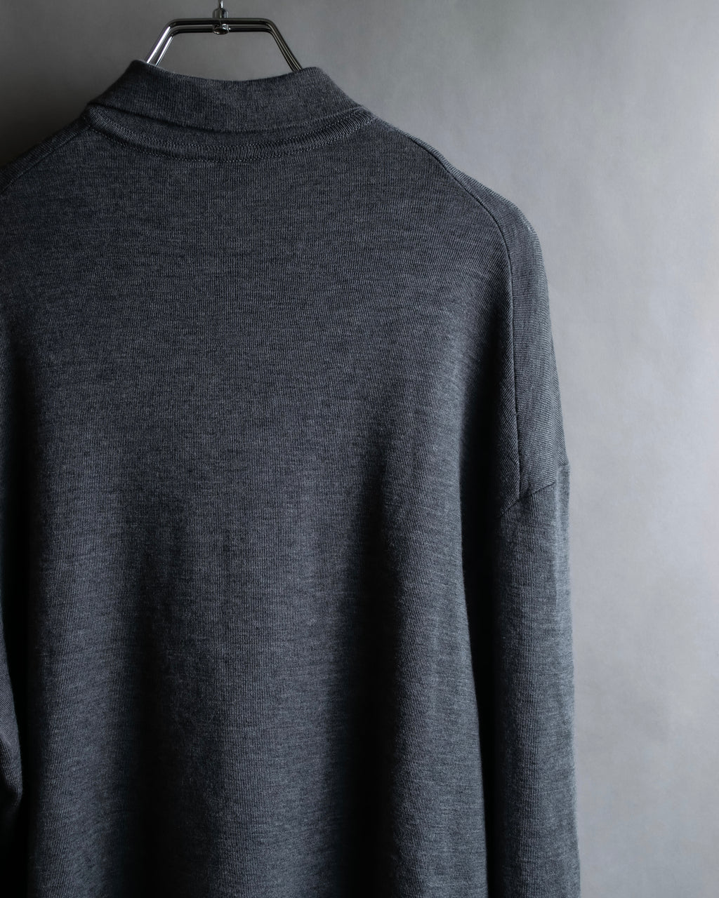 "JIL SANDER" Polo collar design wool knit pullover