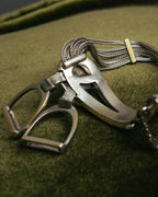 -SPECIAL- “HERMÈS” 70’s-90’s Étrier multi chain bracelet