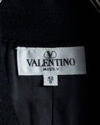 "VALENTINO" Double-breasted belted chester coat