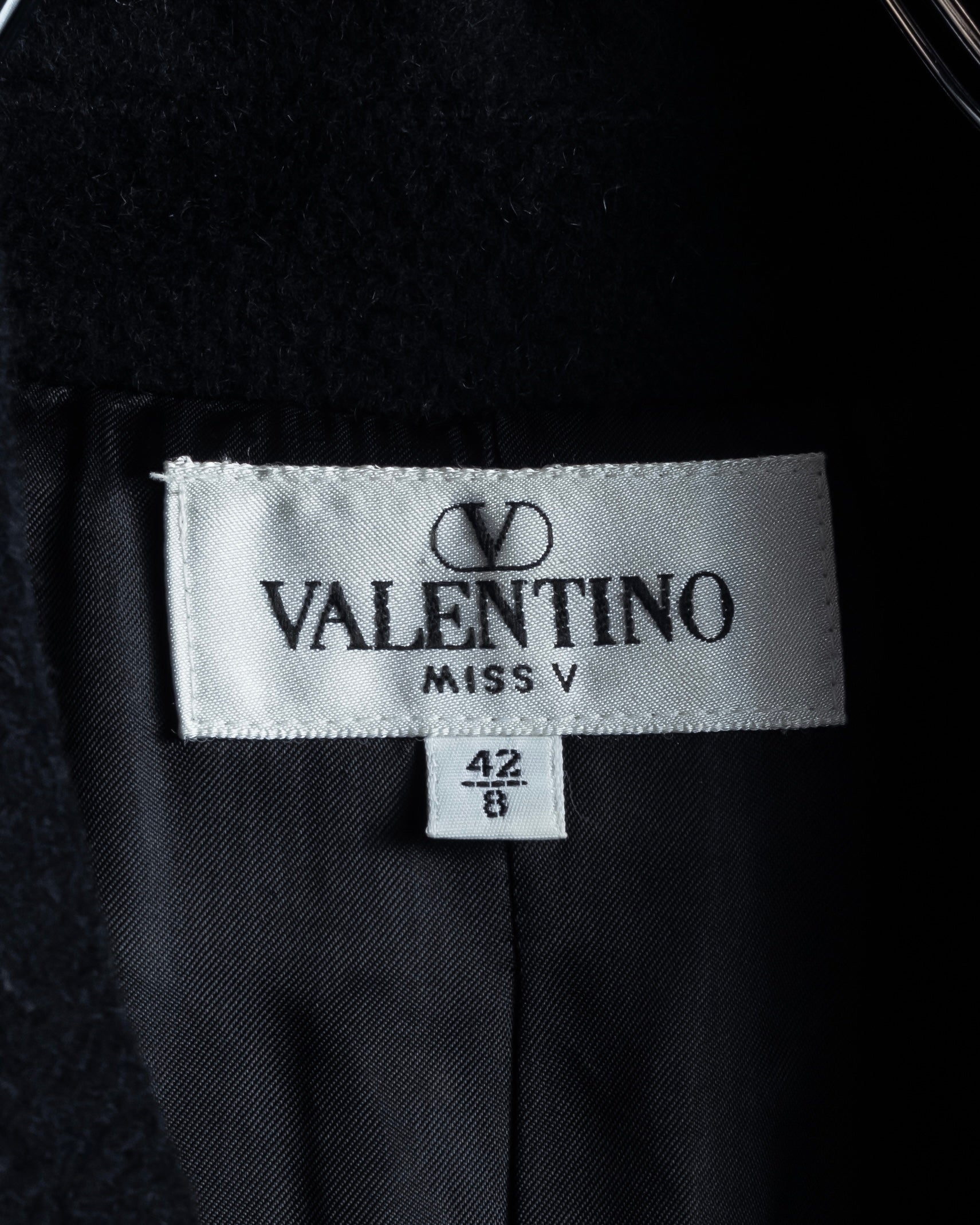 "VALENTINO" Double-breasted belted chester coat