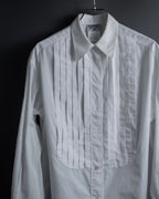 "CHANEL" 96's Spring collection tuck pleats shirt