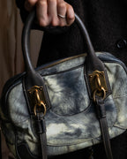 "DOLCE &amp; GABBANA" Miss edge series calf leather 2 way bag