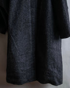 "Vintage fur collar chester coat"