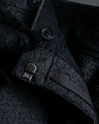 "Maison Martin Margiela" Geometric pattern high waist slim slacks