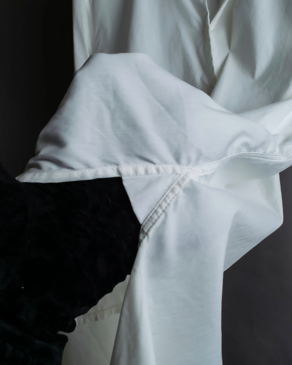 "PRADA" Oversized A-line silhouette long shirt