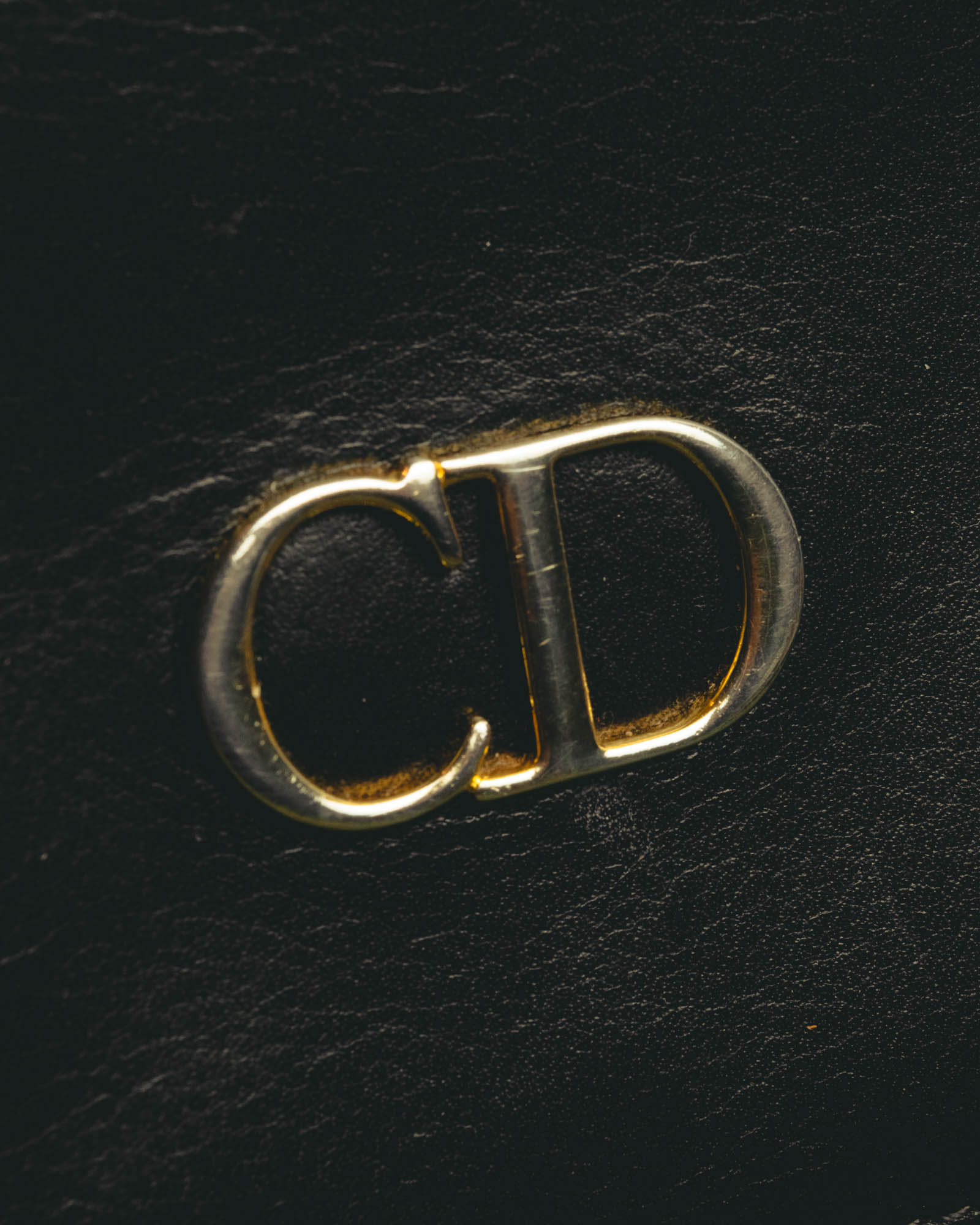 "Christian Dior" 80's-90's Black and red bifold wallet