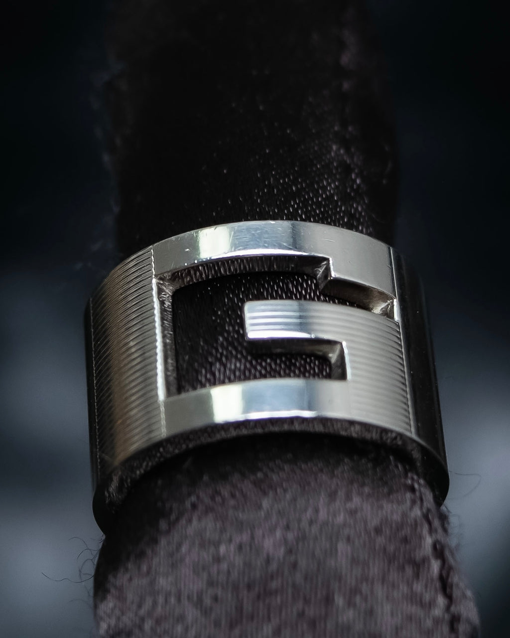 “GUCCI” G logo silver 925 ring