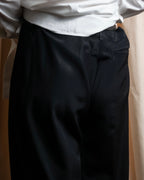 "JEAN PAUL GAULTIER FEMME"
 High-waisted straight draping slacks