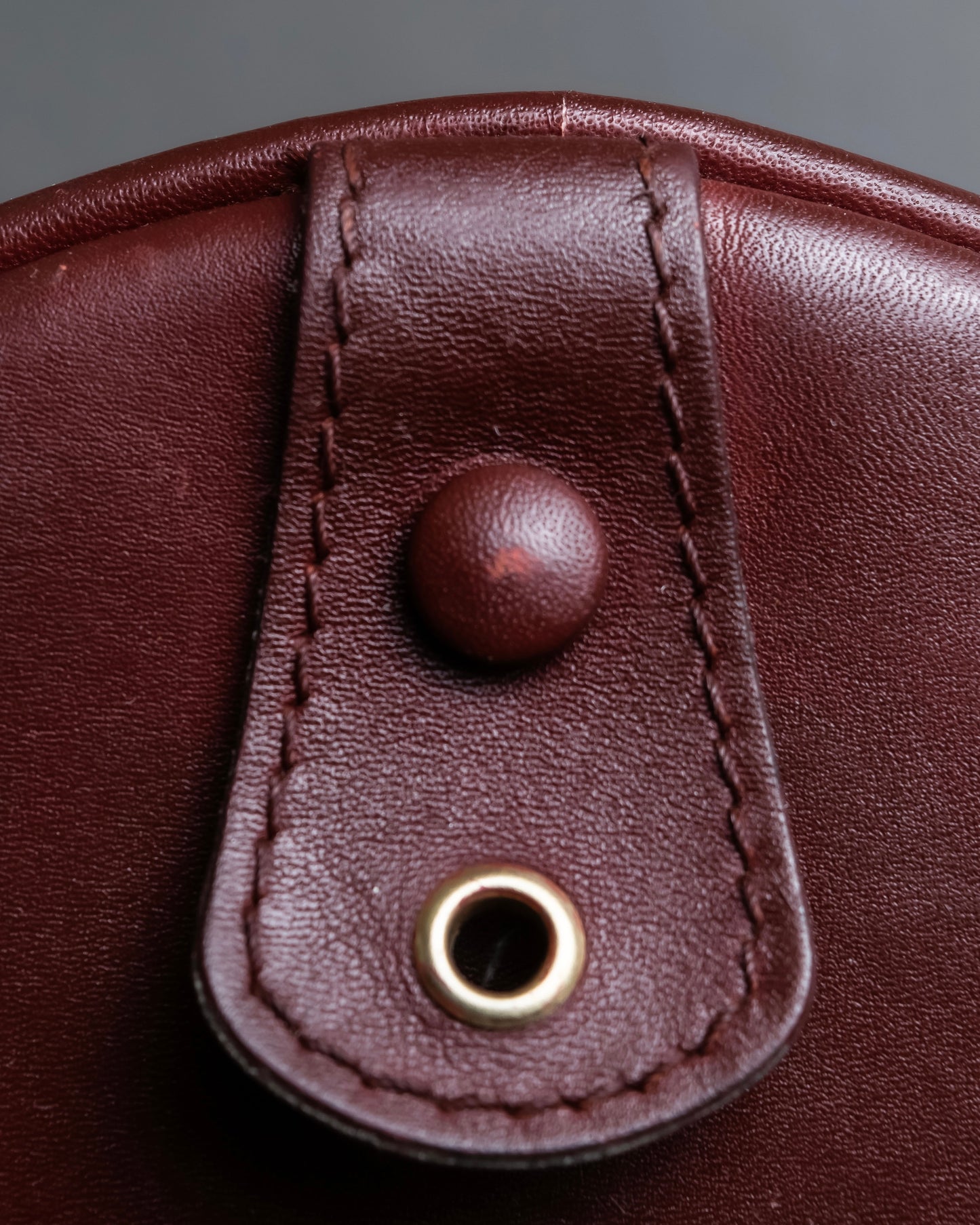 "Cartier" 2C logo engraved bordeaux color boston bag