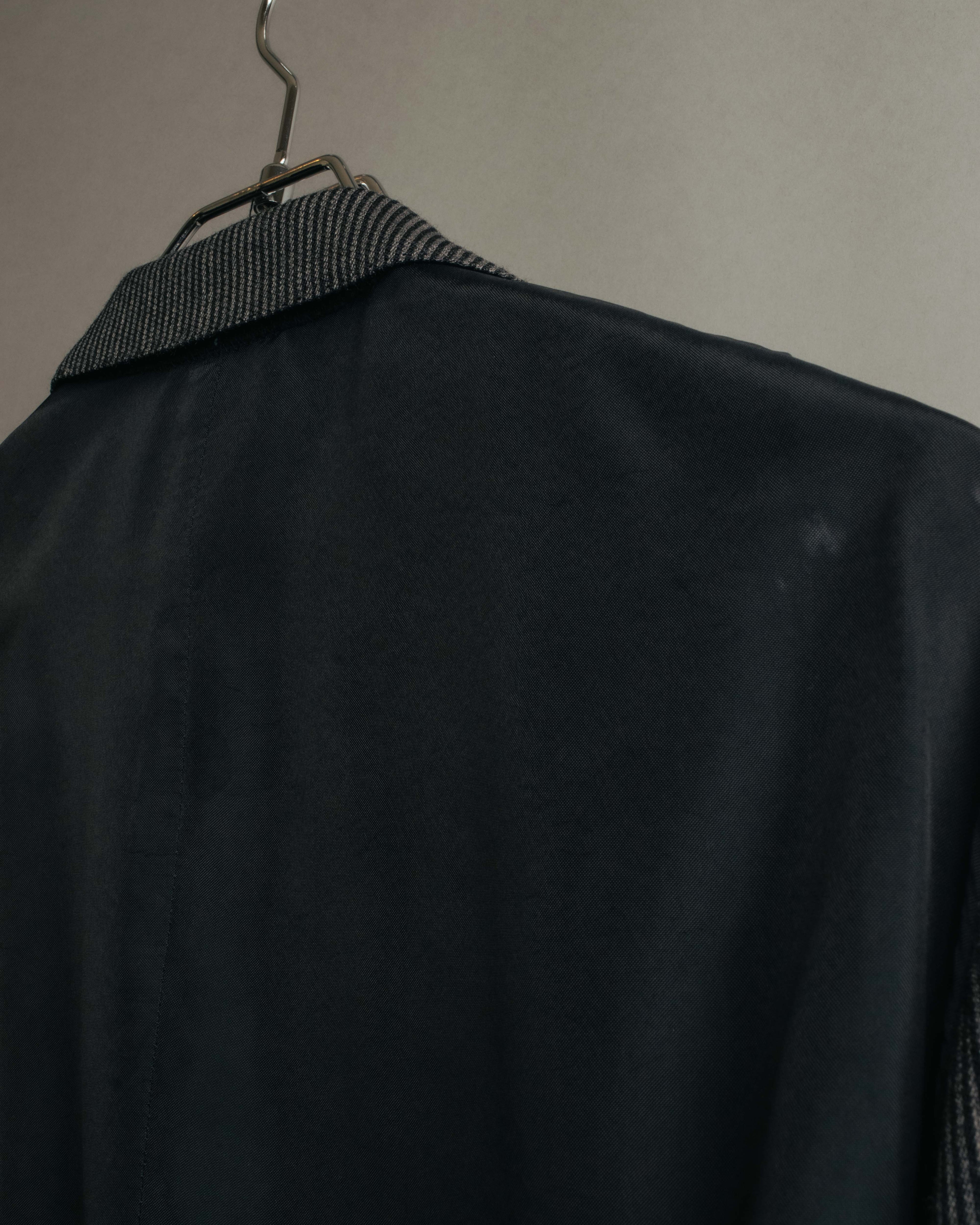 "COMME des GARÇONS HOMME" 10SS Vintage multi-button hickory stripe linen wool jacket