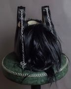 "MAISON MARGIELA" Wig fur design chain shoulder leather bag