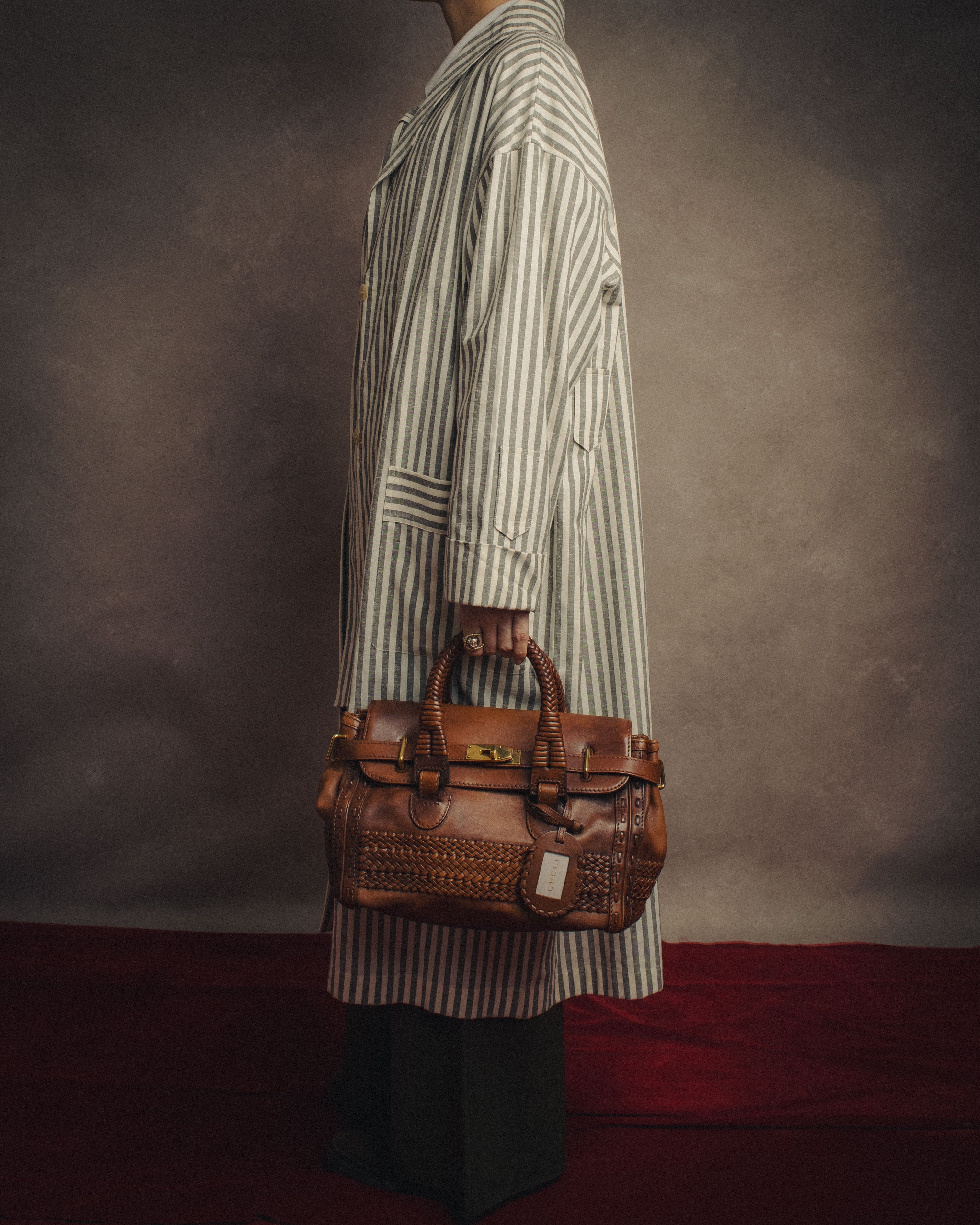 -SPECIAL- “GUCCI” 2016-2021 Archive inspired braided leather top handle bag