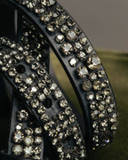 “CÉLINE” 2010 Crystal embellished leather belt