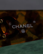 "CHANEL" Tortoiseshell embossed cocomark square sunglasses