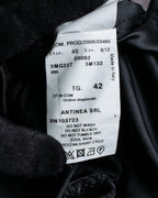 "ARMANI COLLEZIONI" Satin switch design knit tailored jacket