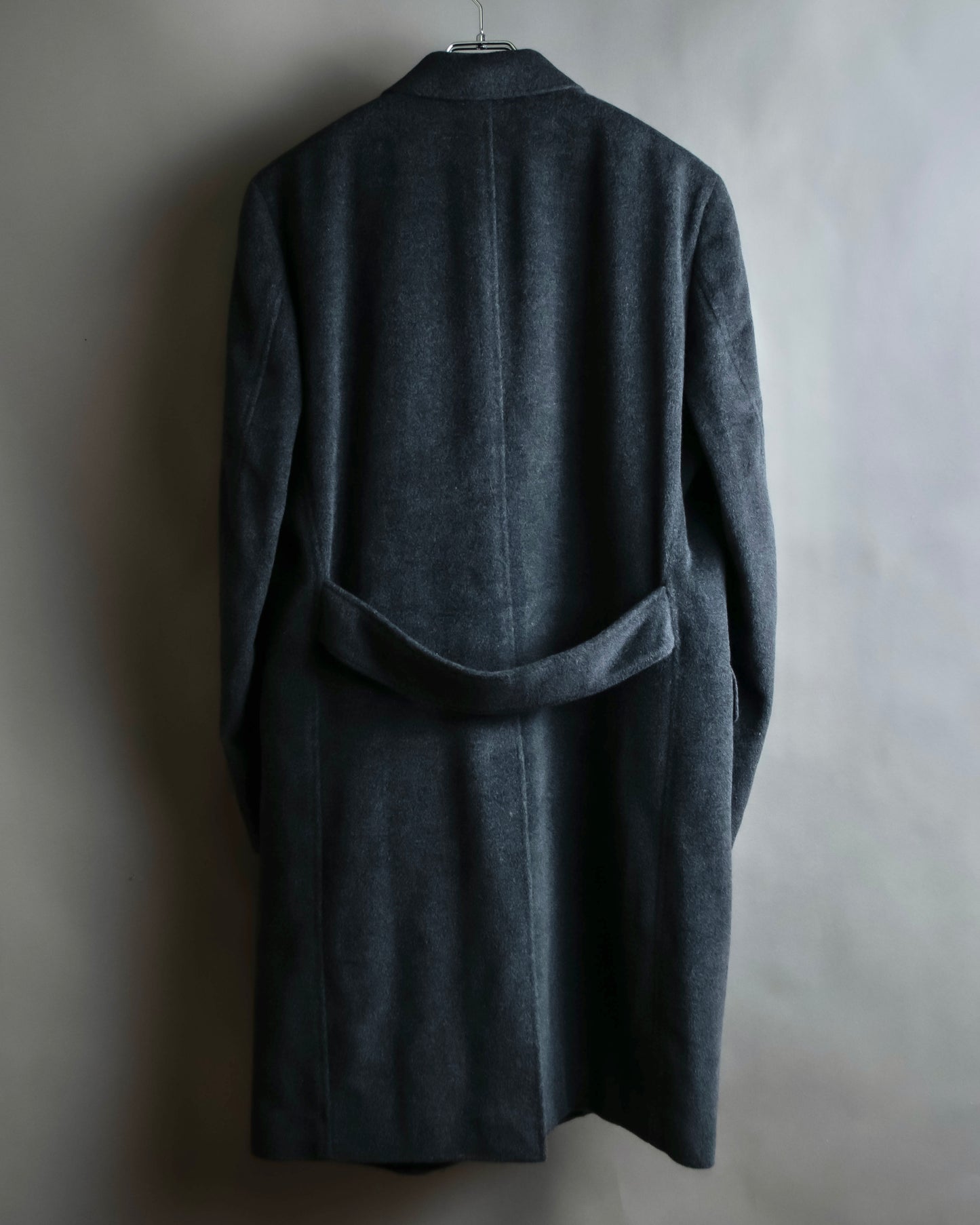 "GIANERANCO FERRE" Angora wool blend long chester coat