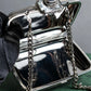 "Alexandar McQueen" Jewelry docking silver chain 2way mini bag