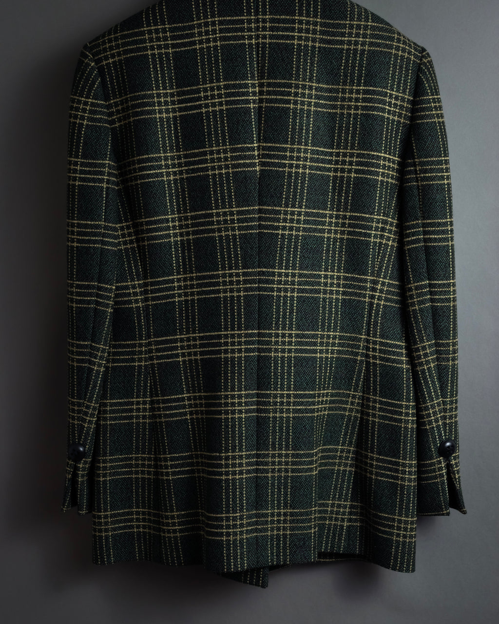 "Christian Dior" Windowpane check tailored jacket