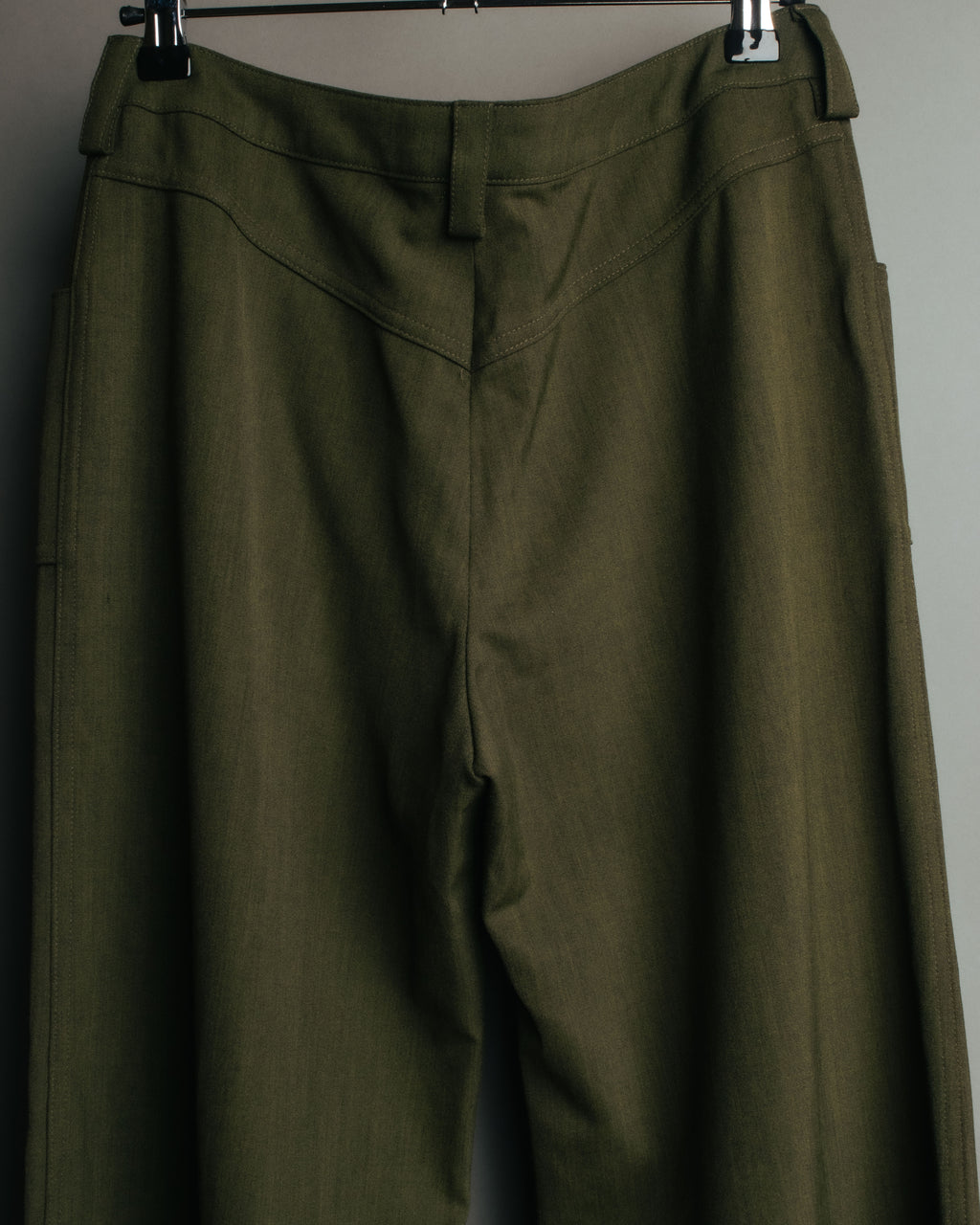 -SPECIAL- “Christian Dior” 2001 Galliano era olive wide safari trousers