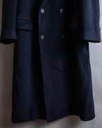 "Polo University Club by Ralph Lauren" Peaked dorapelle double-breasted wool chester coat