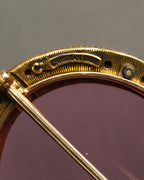 "Christian Dior" 70's-80's Vintage ornate jewel-embellished round sunglasses