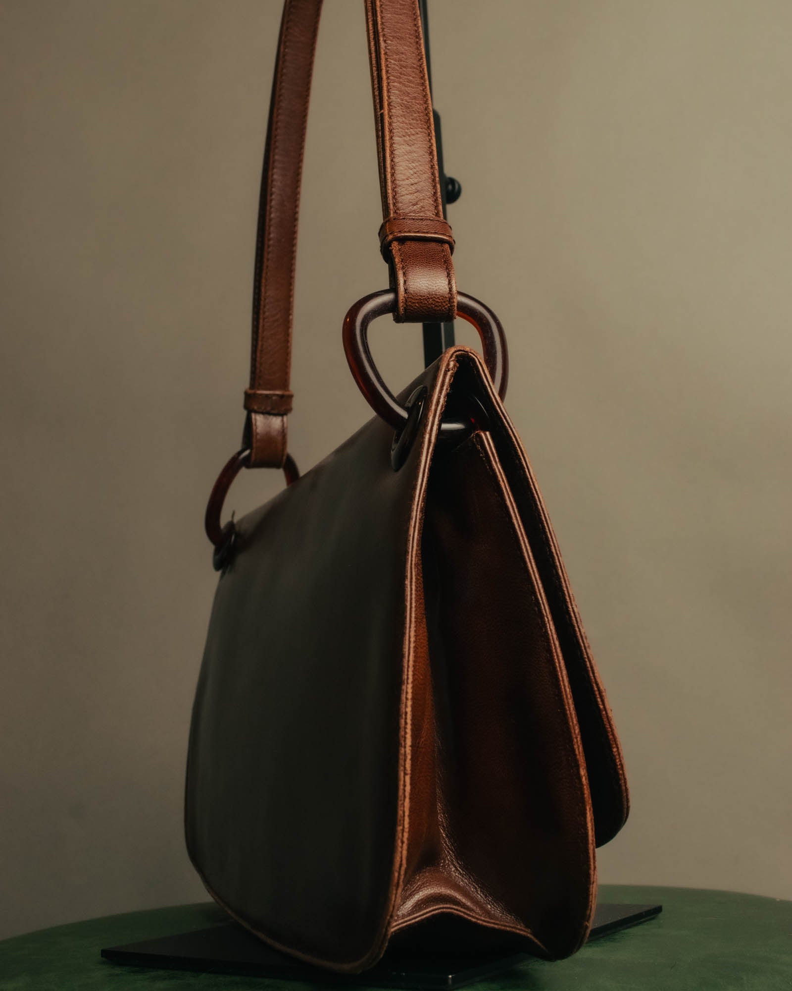 “PRADA” 2000’s Minimal leather shoulder bag