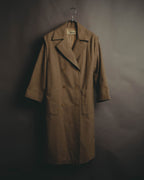 "Chloé" 70's-80's Wide-lapel double-breasted long coat