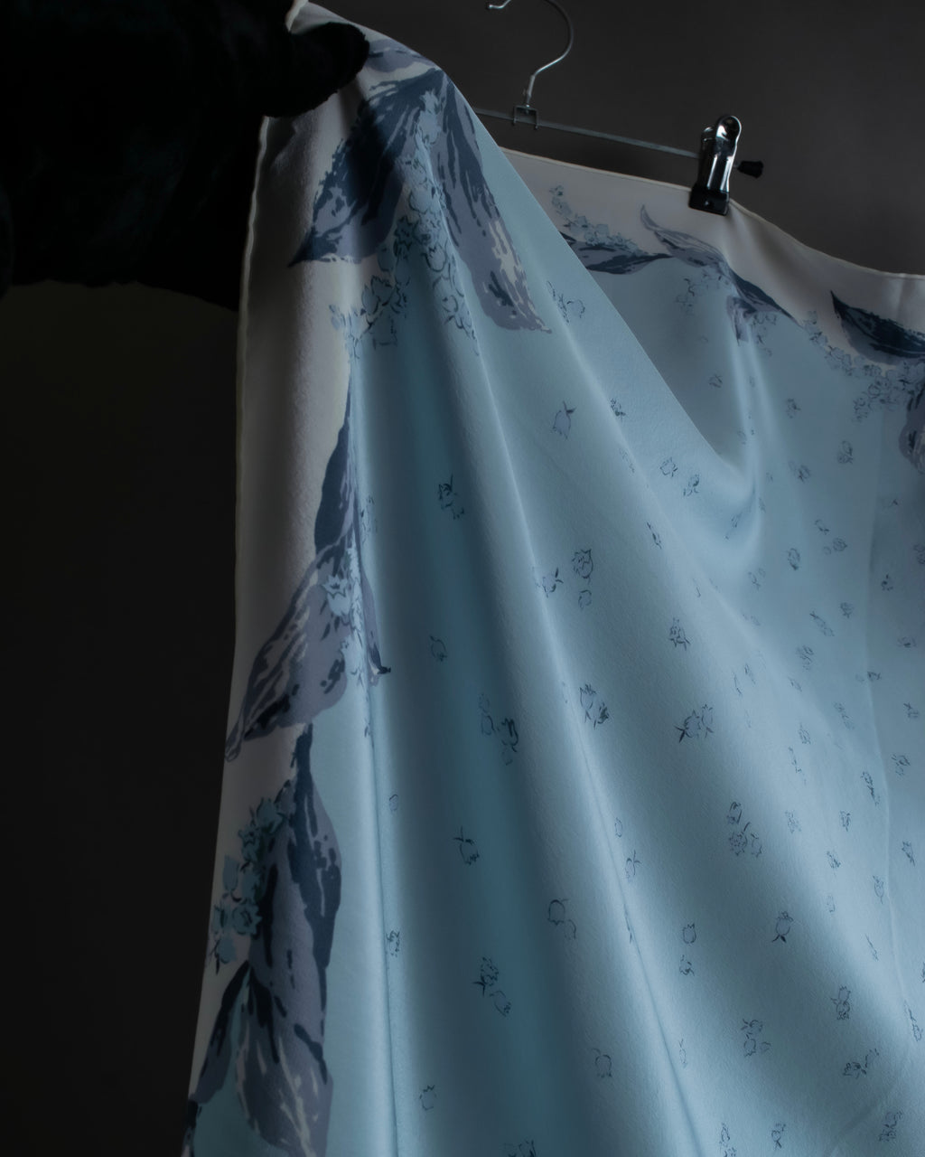 "Christian Dior" Bird motif silk scarf