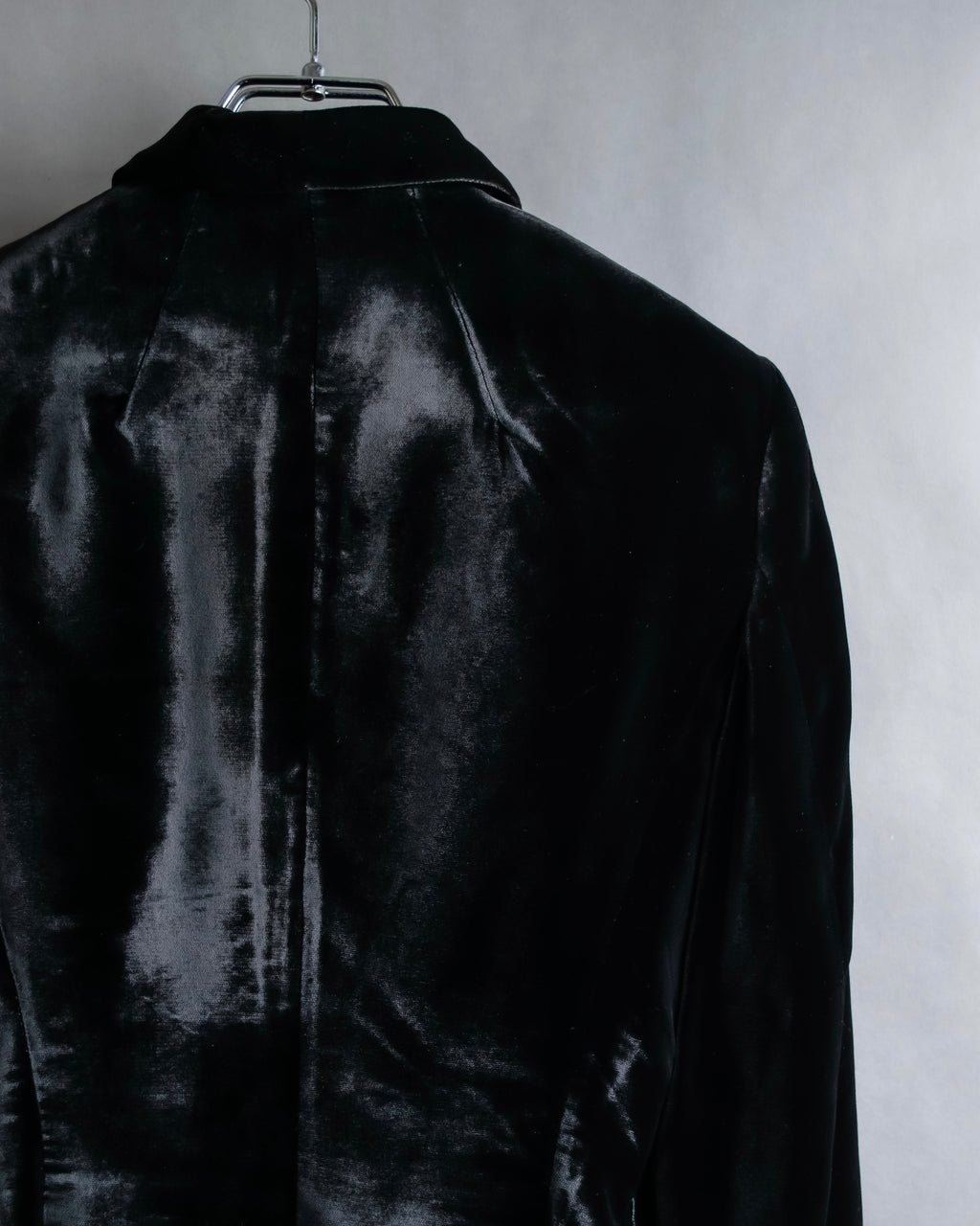 "GUCCI" Velvet shaped shawl collar tailored jacket