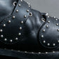 "GIVENCHY" Belt and stud design leather boots