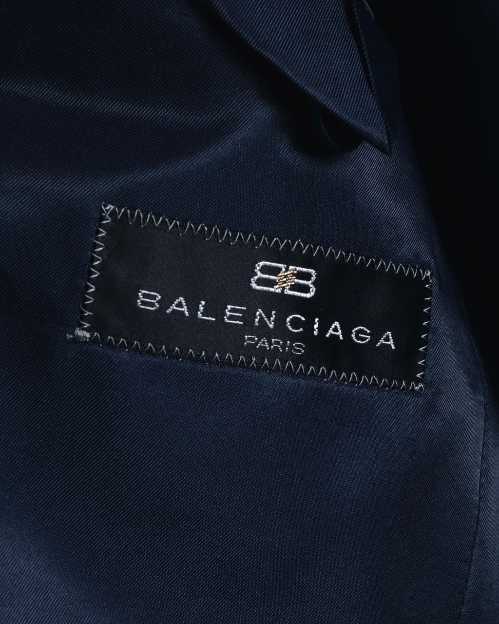 "BALENCIAGA" Tailored Two-Piece Suit Set with Subtle Pinstripes