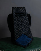 "GUCCI" G motif pattern silk necktie