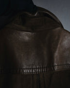 "GUCCI"Mid 2000s suede & smooth leather combination tailored jacket