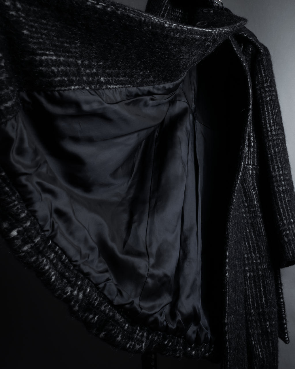 “MAX&Co.” Double-breasted houndstooth tweed coat