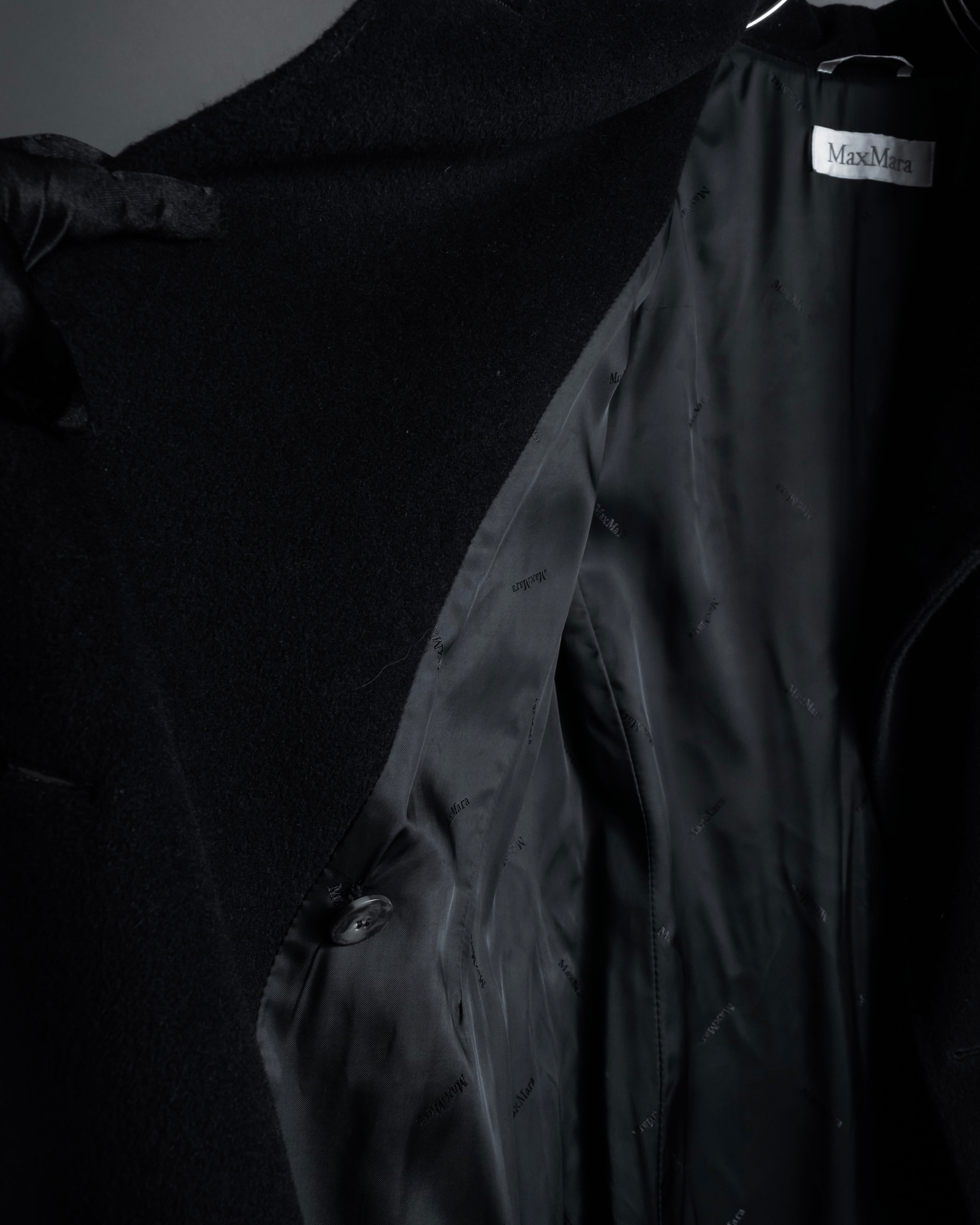 "Max Mara" 90's Asymmetrical front long chester coat