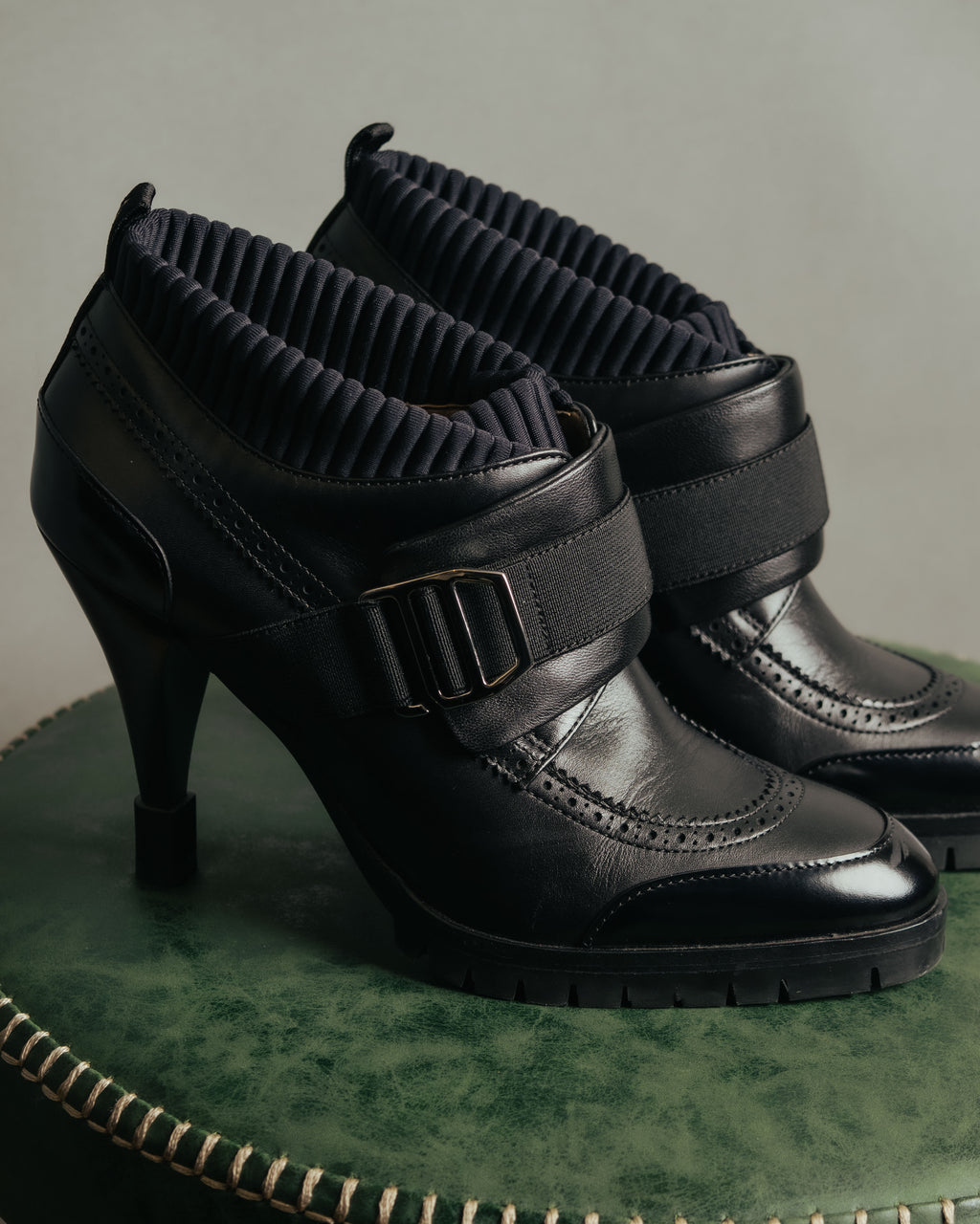 “HERMÈS” 2017-2022 Aw hybrid brogue sock ankle boots