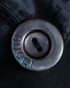 "GUCCI" 90's Beautiful draping fly-front tailored jacket