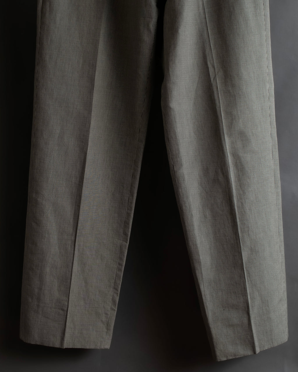"HERMES" Cotton linen wide tapered slacks
