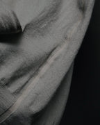 “HERMES” 2000’s Lambskin trimmed high gauge wool cardigan